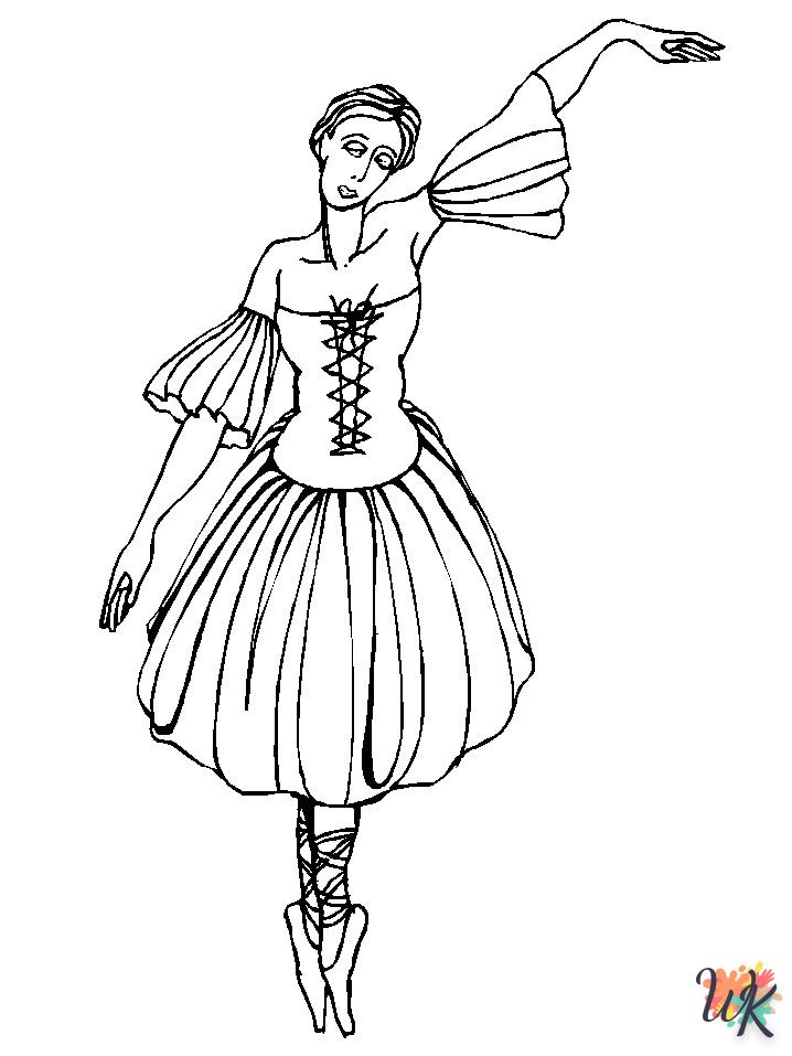 à imprimer coloriage Ballet