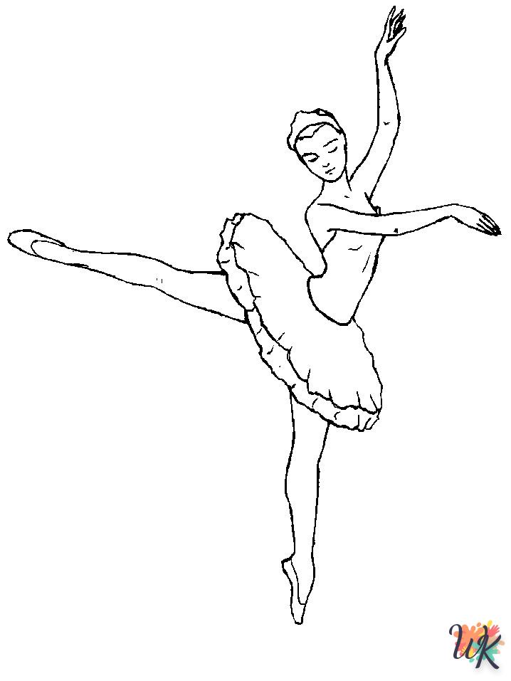 coloriage Ballet  enfant 2 ans a imprimer