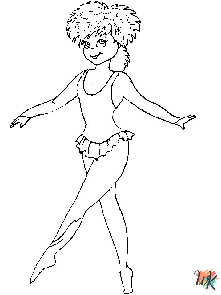 coloriage Ballet  pour enfant de 8 ans