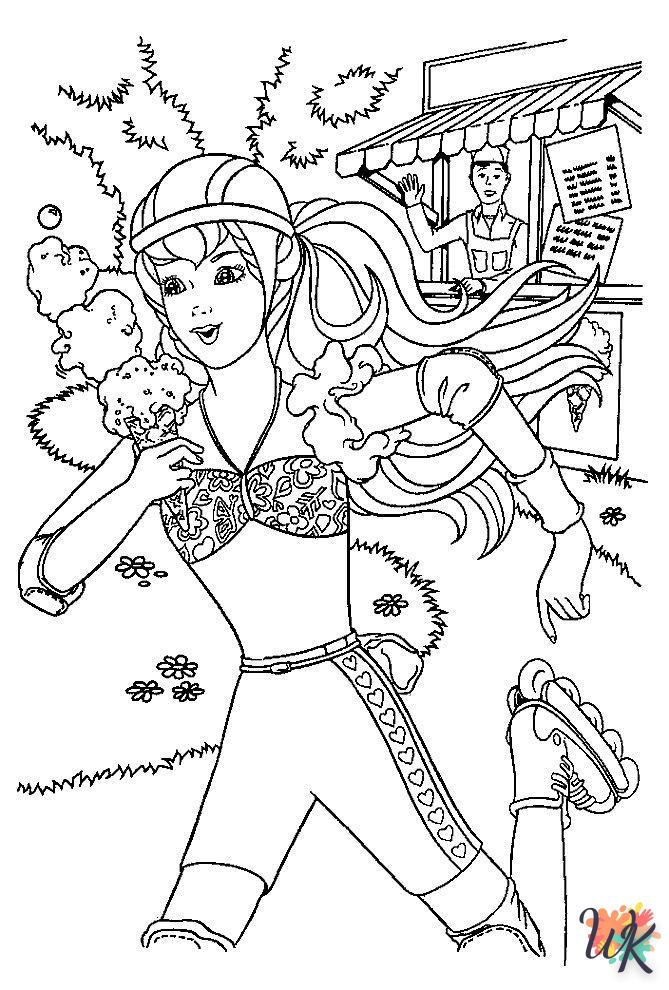 coloriage Barbie  a imprimer 1