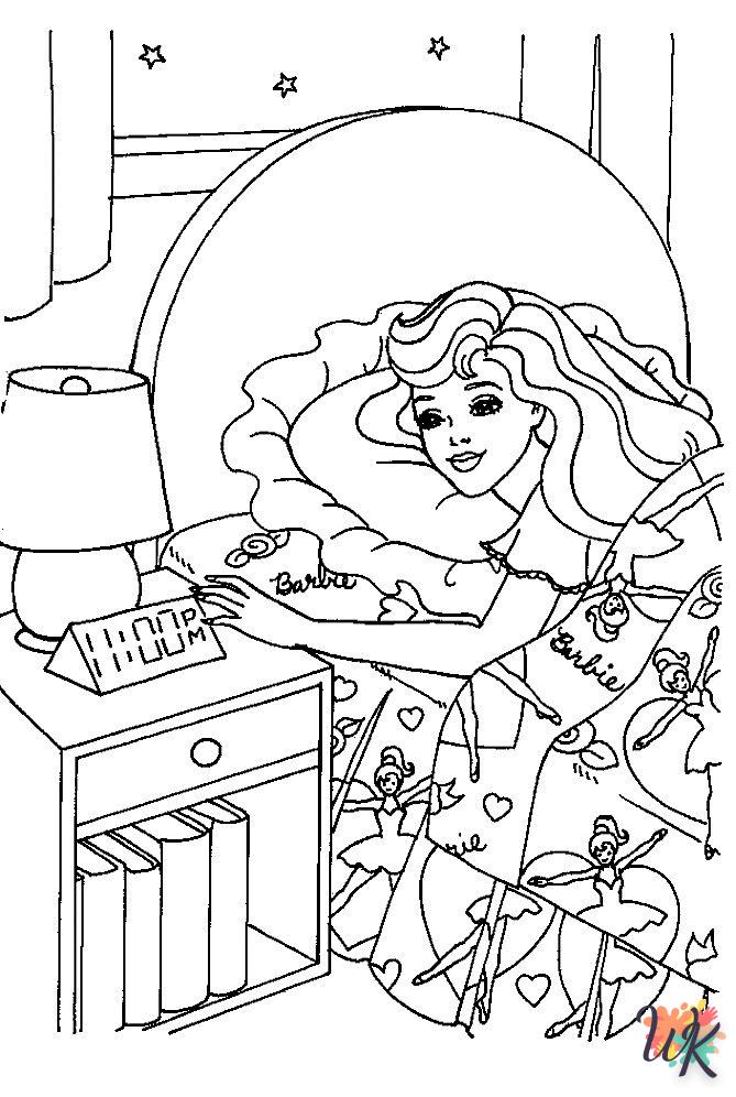 coloriage Barbie  et dessin a imprimer