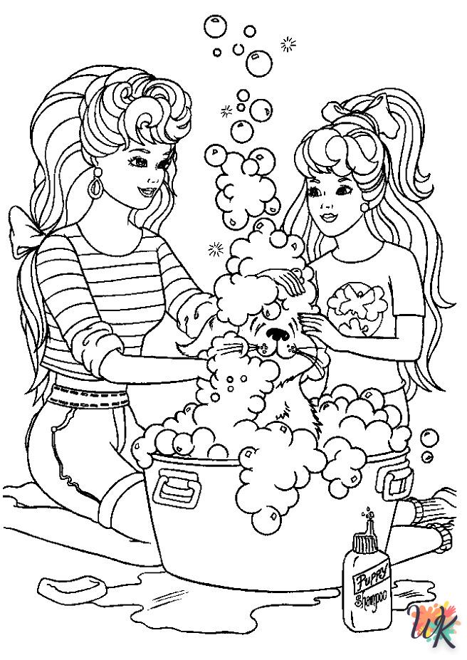 coloriage Barbie  a imprimer gratuitement