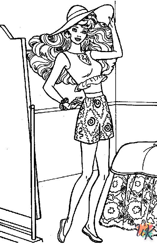 coloriage Barbie  en ligne adulte gratuit