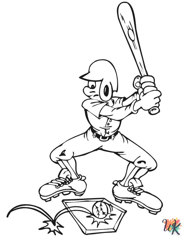 coloriage Baseball  pour enfant a imprimer