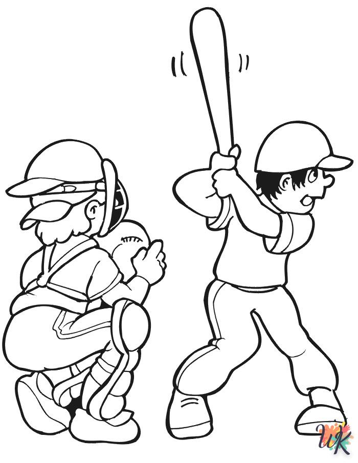 a imprimer coloriage Baseball  gratuit