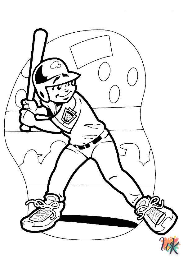 coloriage Baseball  pour enfant gratuit