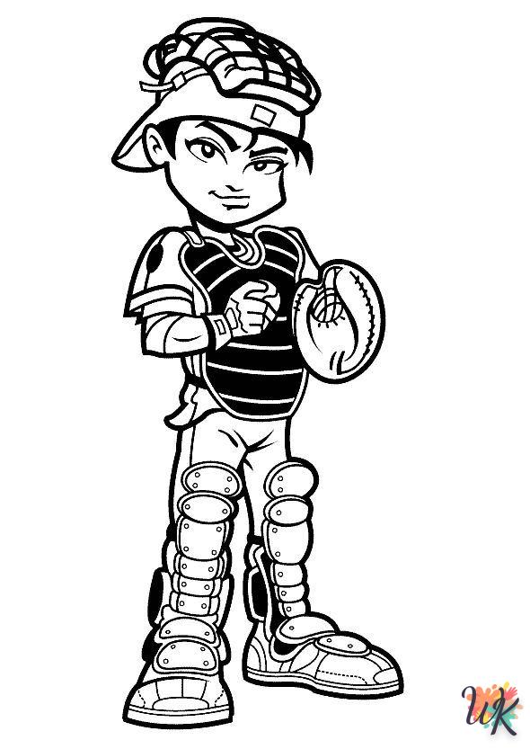 coloriage Baseball  enfant à imprimer