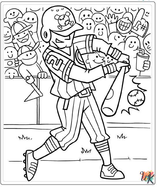 coloriage Baseball  a dessiner et imprimer