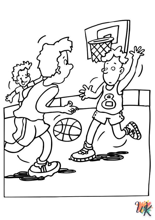 coloriage Basketball  en ligne à imprimer 1