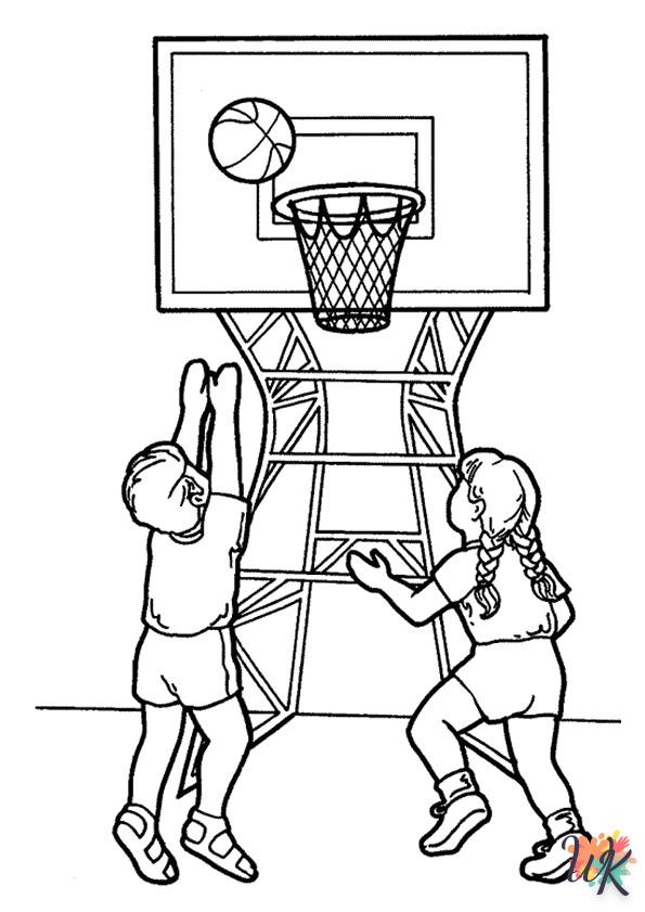 a imprimer coloriage Basketball  gratuit