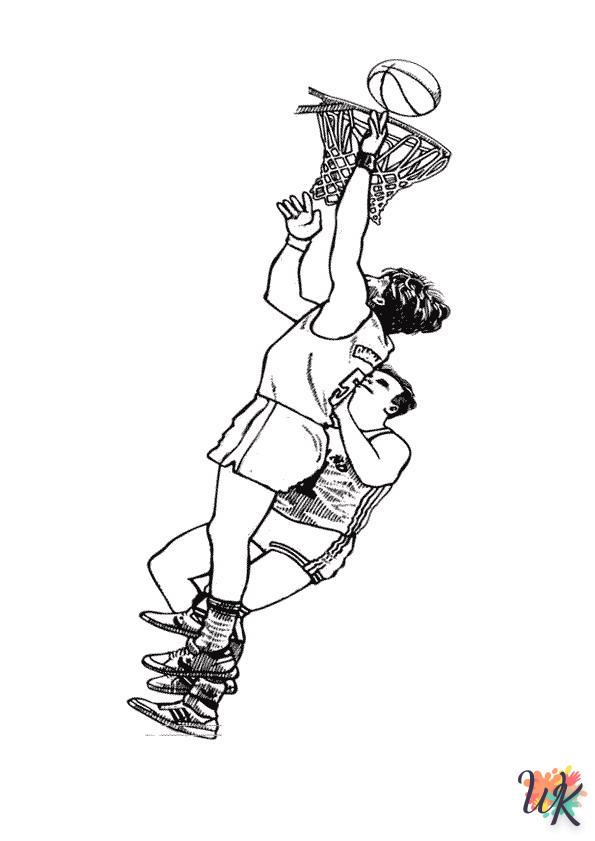 coloriage Basketball  en ligne a colorier