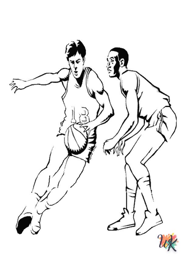 coloriage Basketball  en ligne à imprimer