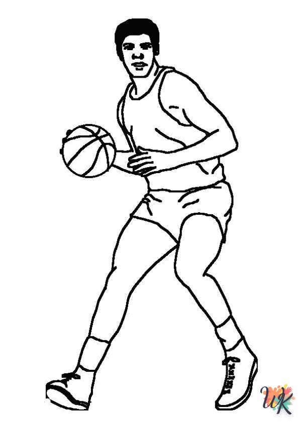 coloriage Basketball  en ligne adulte gratuit