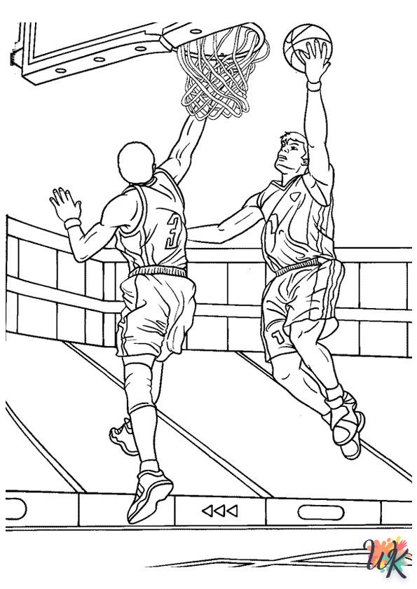 coloriage Basketball  à imprimer gratuit