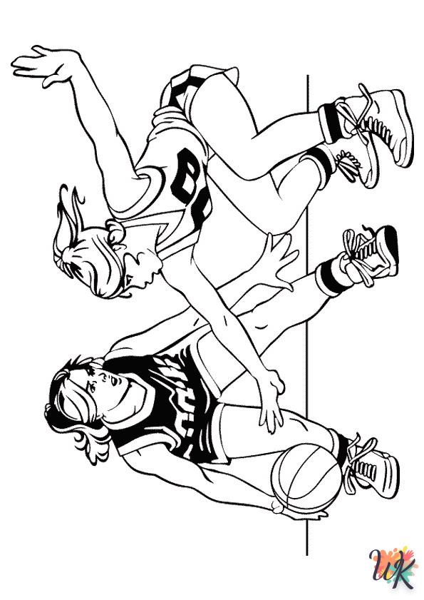 coloriage Basketball  à imprimer pour enfant de 7 ans