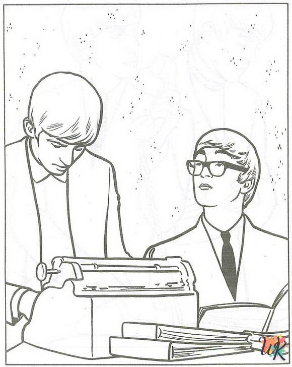 coloriage Beatles  pour enfant de 4 ans