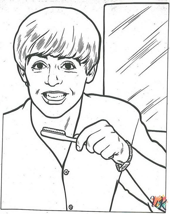 coloriage Beatles  enfant 8 ans a imprimer