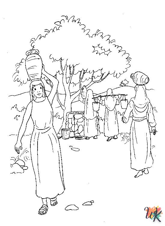 coloriage Bible  de noël gratuit à imprimer en ligne