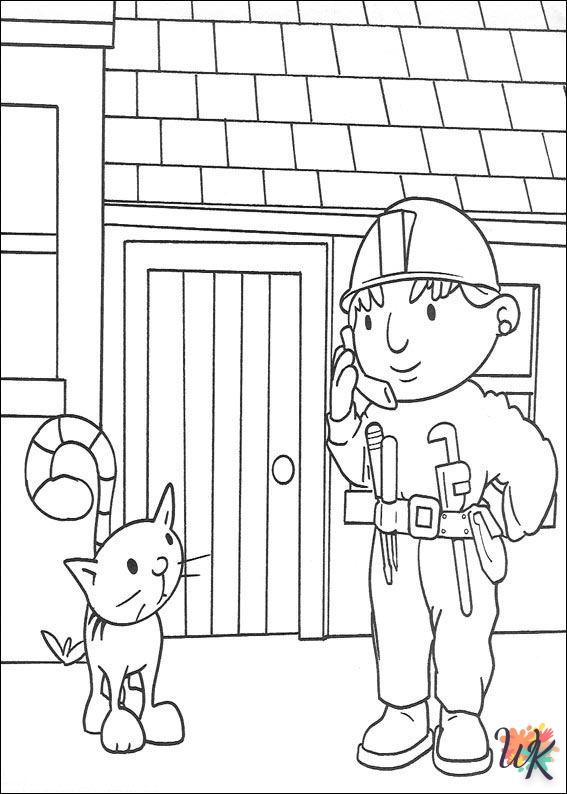 coloriage Bob The Builder  et decoupage