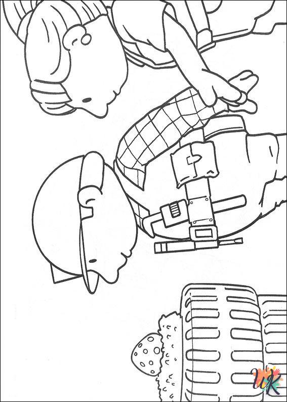 coloriage Bob The Builder  et apprentissage 1