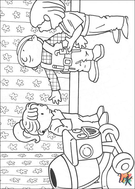 coloriage Bob The Builder  licorne en ligne gratuit à imprimer