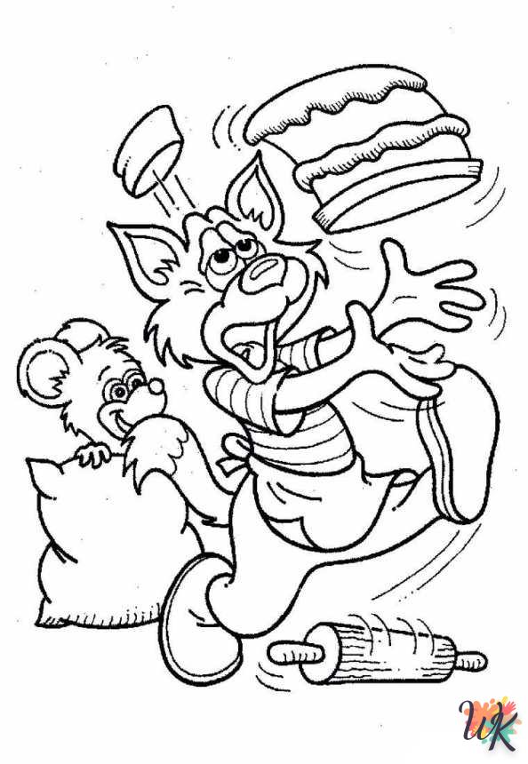 coloriage Boulanger  enfant 3 ans a imprimer