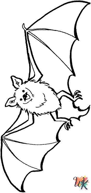 coloriage Chauve Souris  dinosaures en ligne gratuit à imprimer