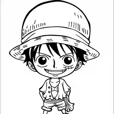 coloriage One Piece  pour enfant de 5 ans