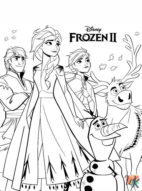 coloriage frozen 2  pour primaire