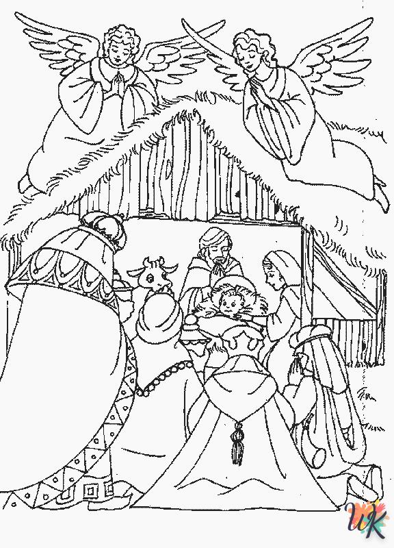 Histoire biblique de Noel Coloriage 04