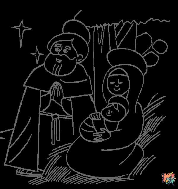 Histoire biblique de Noel Coloriage 07