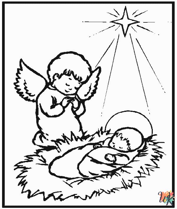 Histoire biblique de Noel Coloriage 09