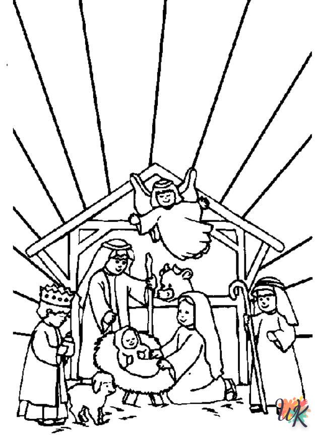 Histoire biblique de Noel Coloriage 11