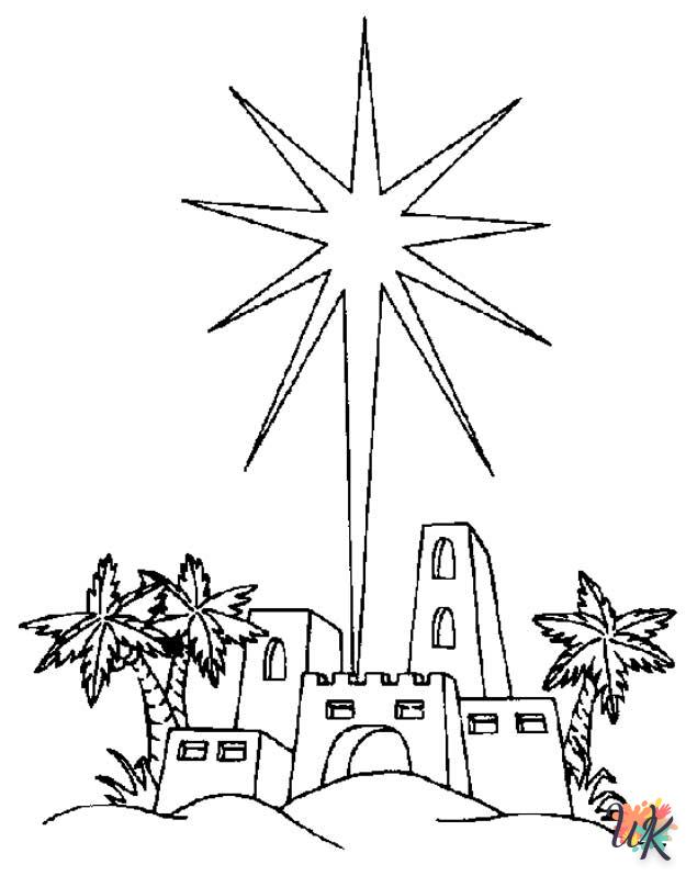 Histoire biblique de Noel Coloriage 16