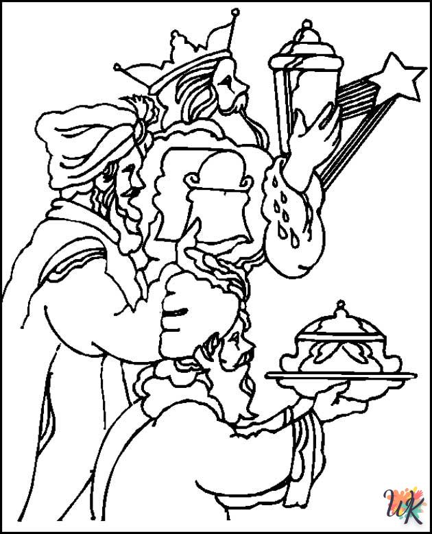 Histoire biblique de Noel Coloriage 19