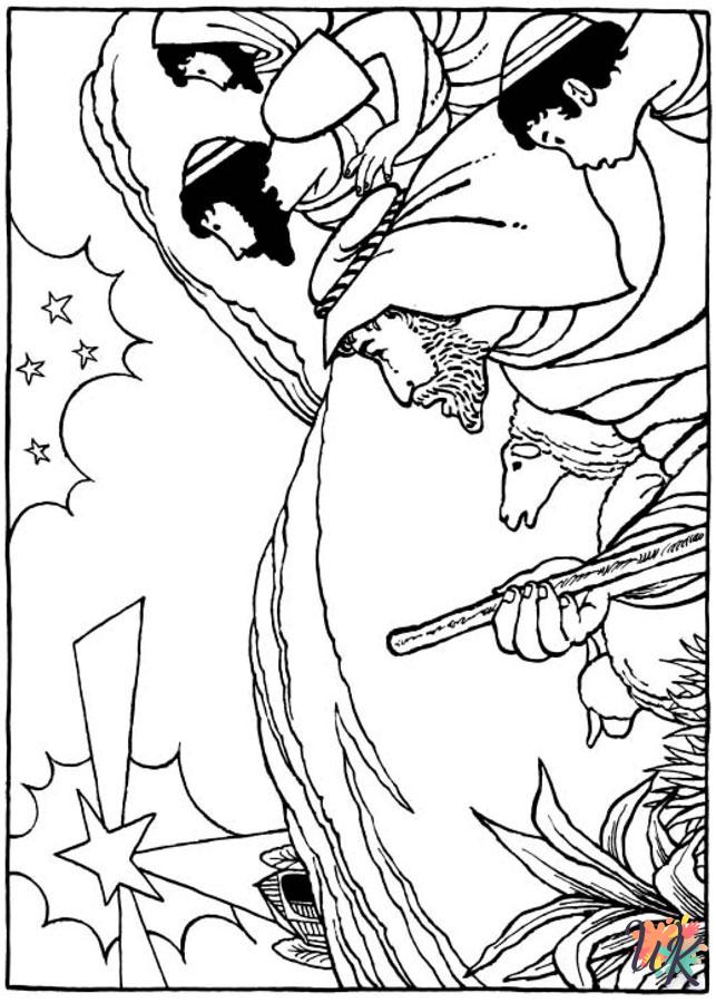 Histoire biblique de Noel Coloriage 24