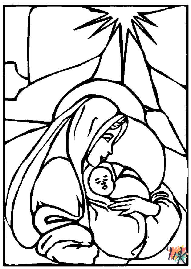 Histoire biblique de Noel Coloriage 25