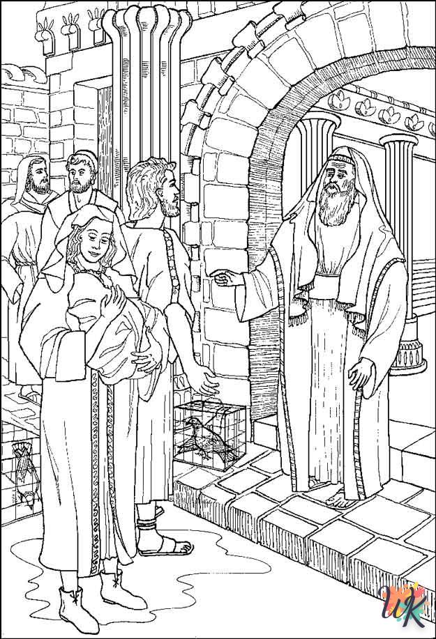 Histoire biblique de Noel Coloriage 28