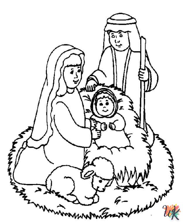 Histoire biblique de Noel Coloriage 33