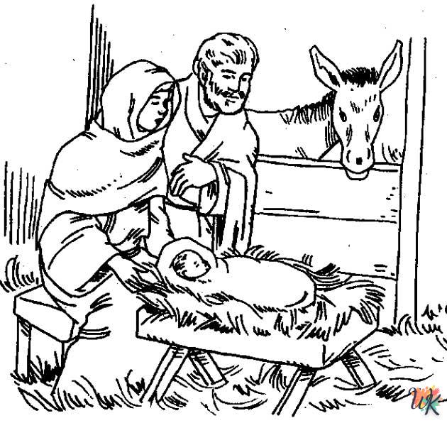 Histoire biblique de Noel Coloriage 35