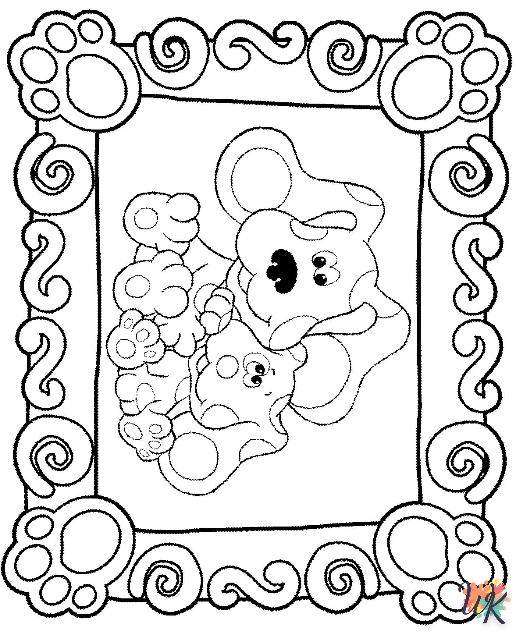 coloriage Blues Clues  à imprimer pour enfant de 10 ans