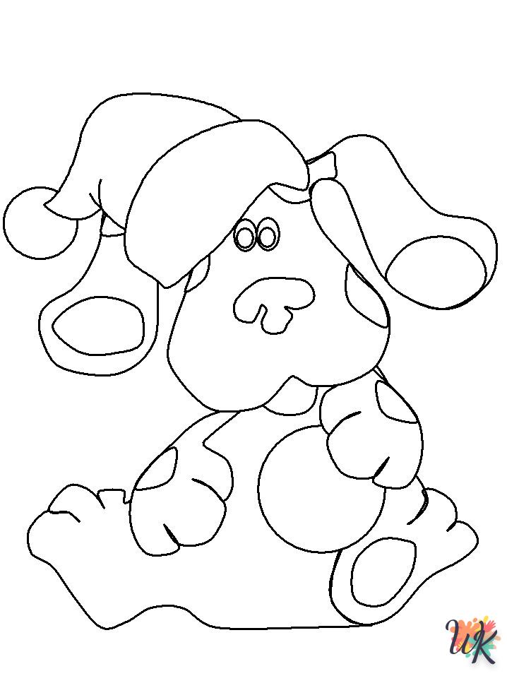 coloriage Blues Clues  à imprimer pour enfant de 2 ans