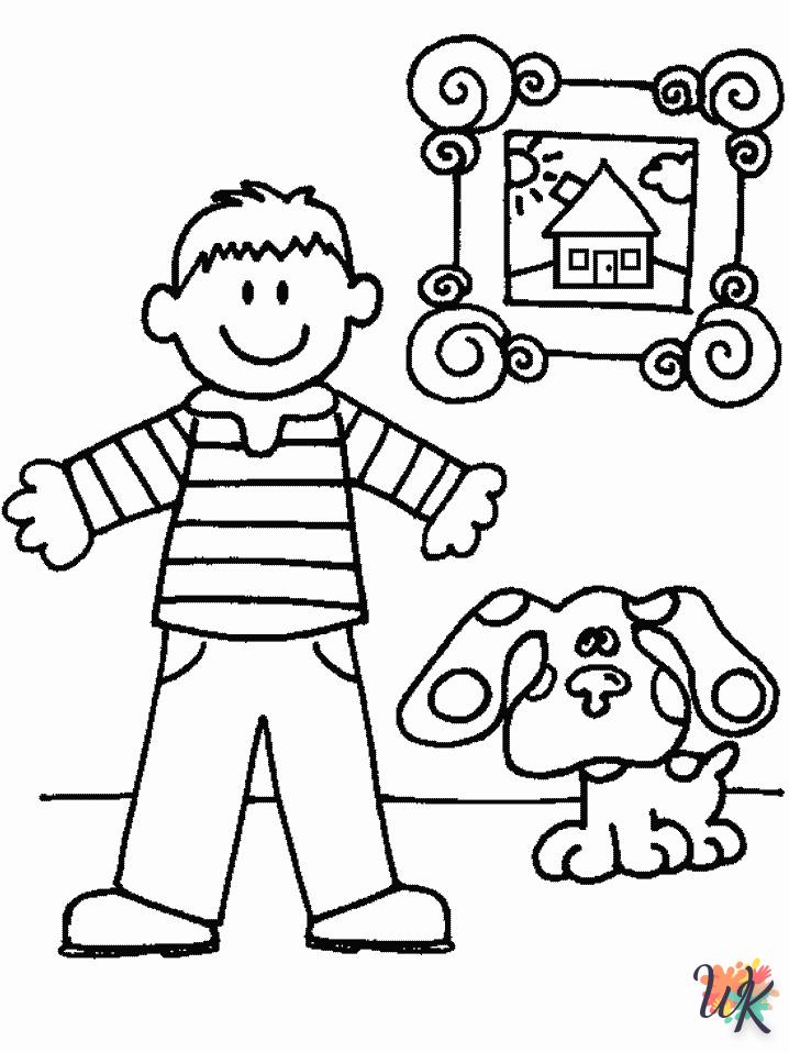 coloriage Blues Clues  de pour enfants