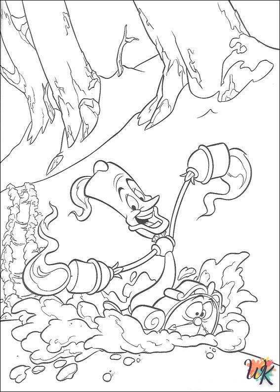 imprimer coloriage s La Belle et la Bête  gratuit