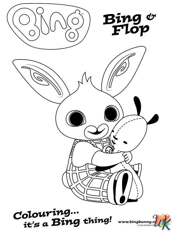 coloriage Bing Bunny  bebe à imprimer