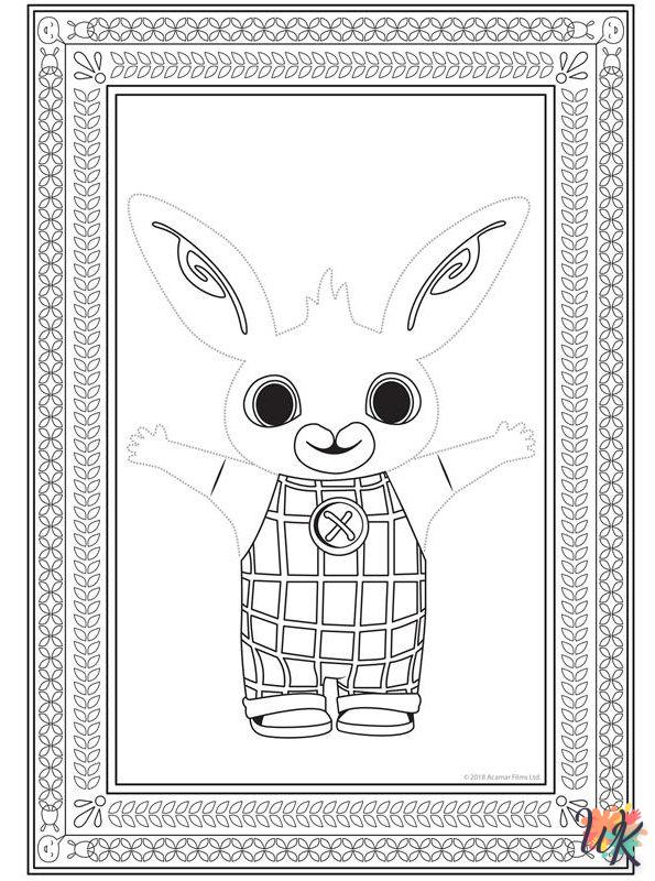 coloriage Bing Bunny  à colorier en ligne gratuit