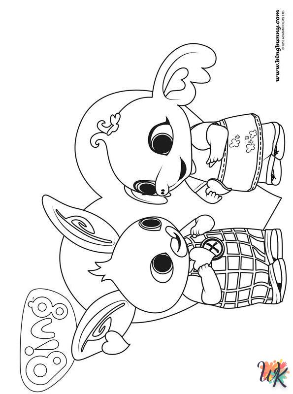 a imprimer coloriage Bing Bunny  gratuit