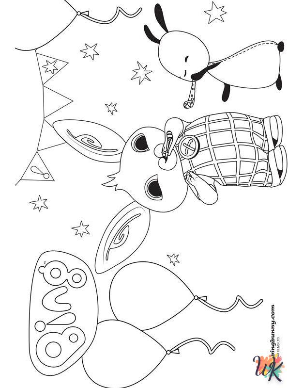 coloriage Bing Bunny  à imprimer gratuitement pdf