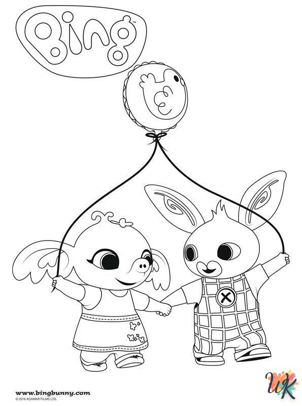 coloriage Bing Bunny  d'enfant a imprimer 1