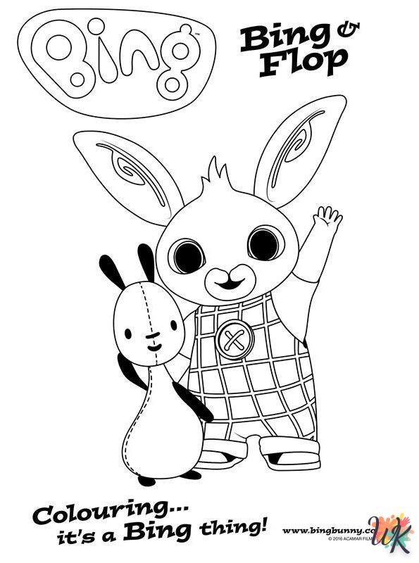 coloriage Bing Bunny  enfant à imprimer gratuit